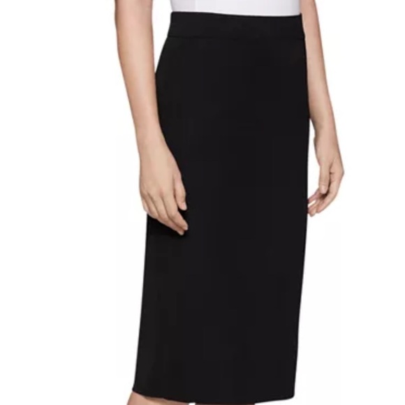 MISOOK Exclusively MIDI Black Skirt Pleated‎ Back Pull On Work Party Size S - Picture 1 of 5